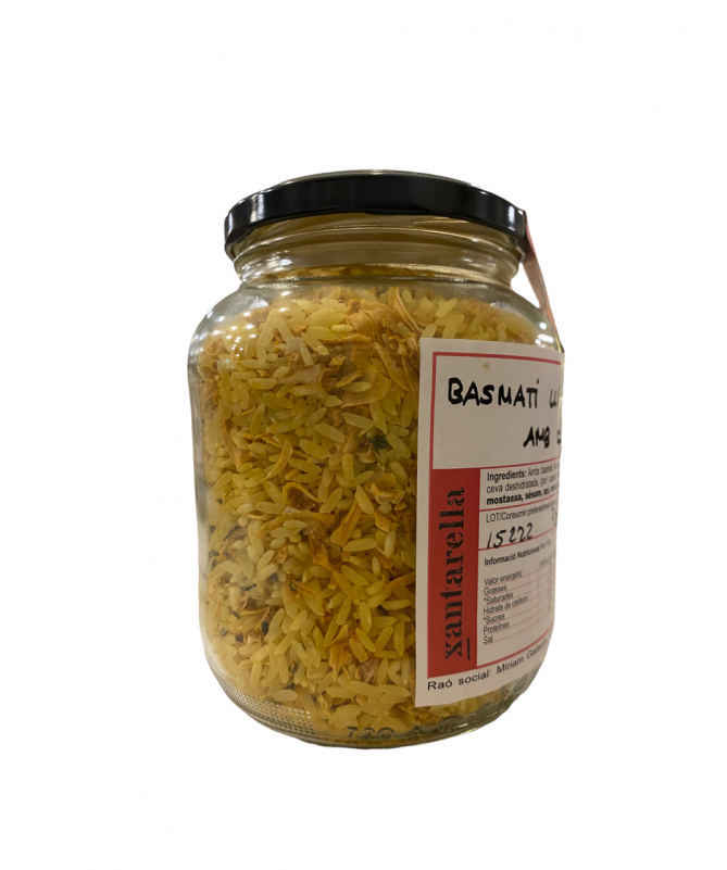 ARROZ BASMATI DE LIMÓN, MENTA Y CÚRCUMA XANTERELLA 500GR