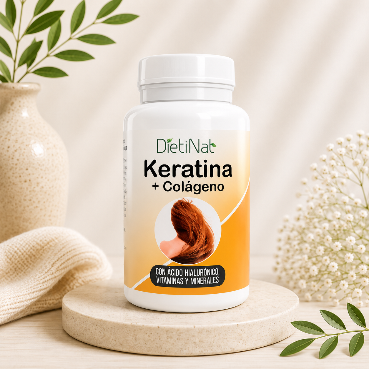 Colágeno+Keratina 60 capsulas Dietinat