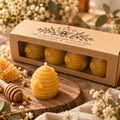 Pack 4 velas 100%cera pura de Abeja